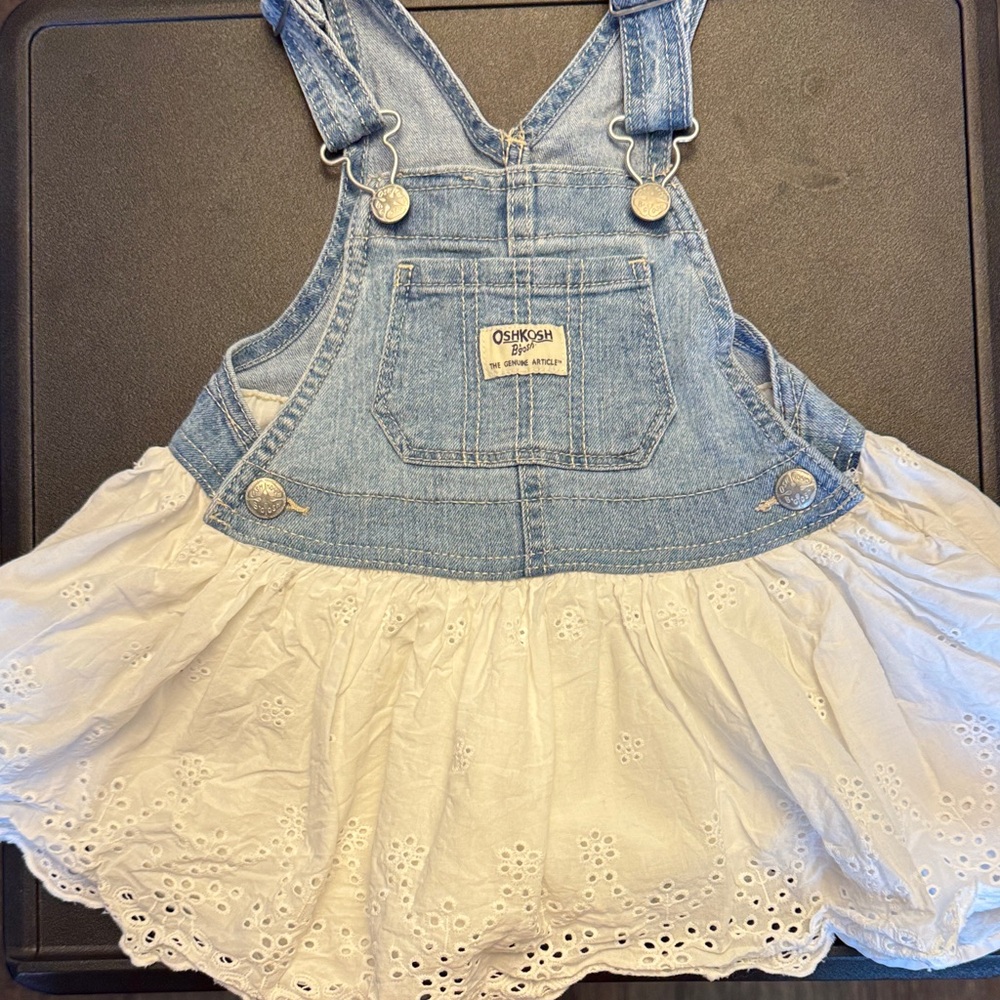OshKosh B'gosh Denim and Eyelet Skirtall